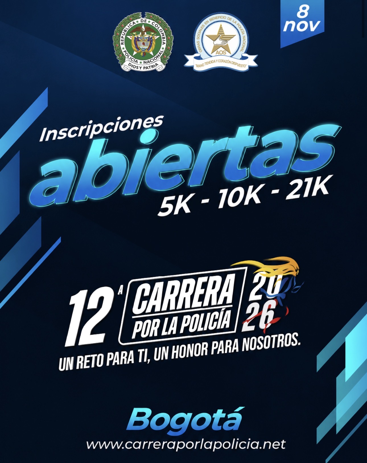 Carrera por la policía-2026
